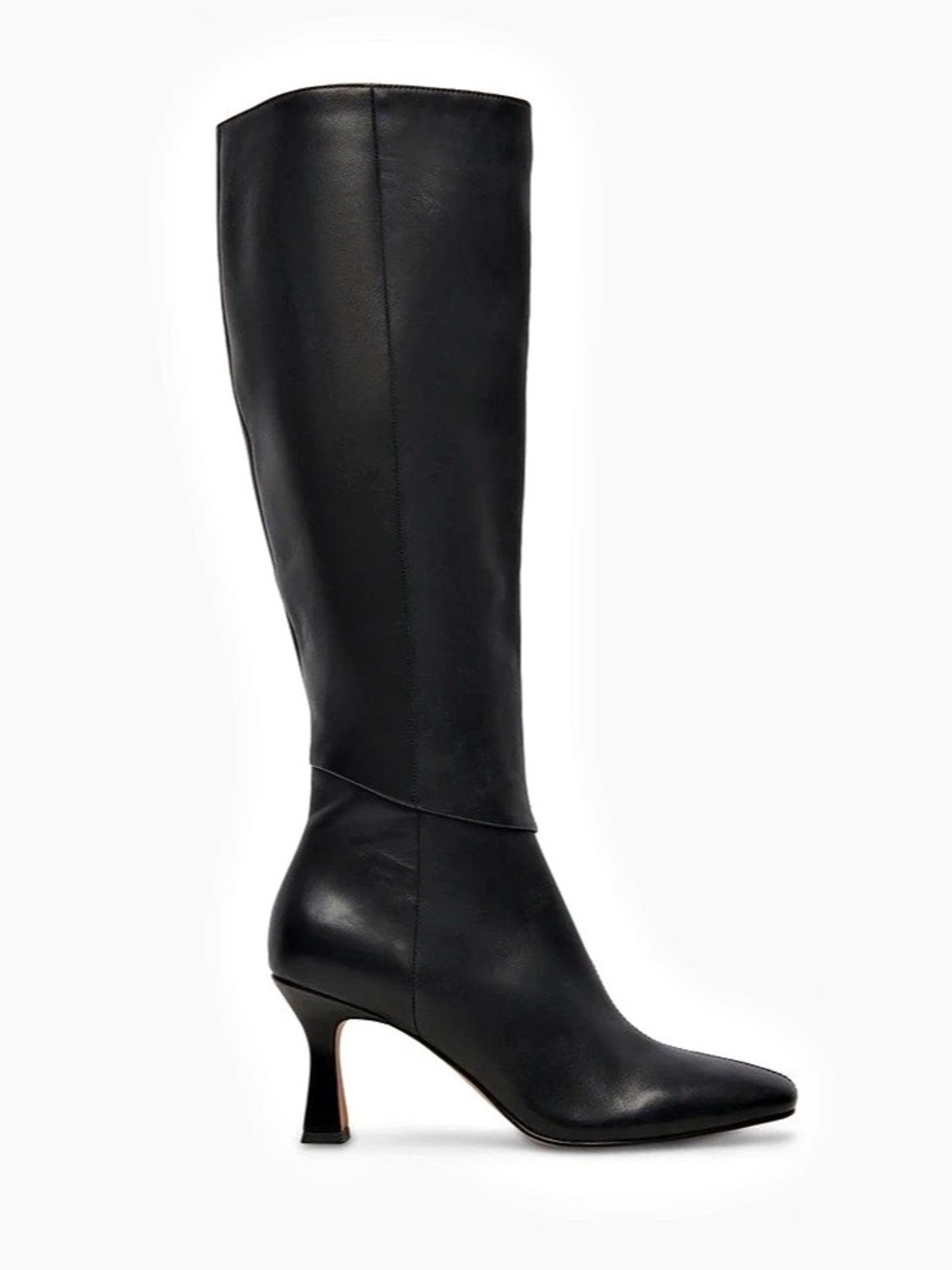 Brand New Dolce Vita Gyra Black Leather Heeled Boots